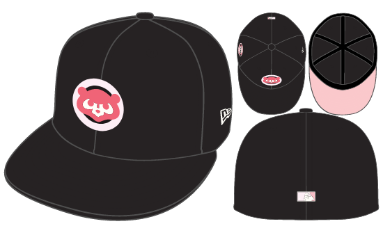 New Era Chicago Cubs Fitted Pink Bottom 