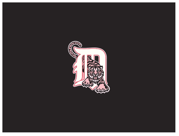 New Era Detroit Tigers Fitted Pink Bottom 