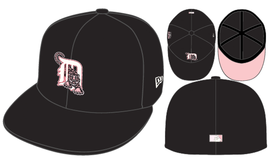 New Era Detroit Tigers Fitted Pink Bottom 