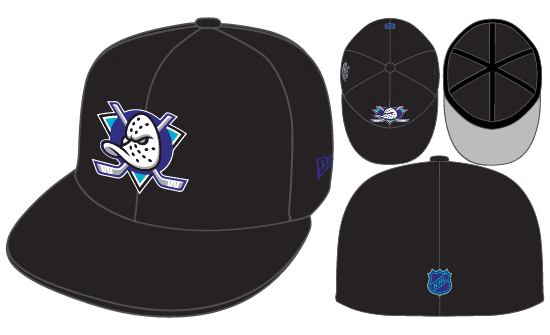 New Era Anaheim Ducks Fitted Grey Bottom 