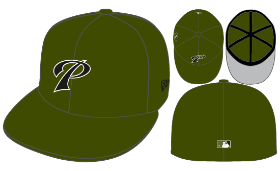 New Era San Diego Padres Fitted Gray Bottom 