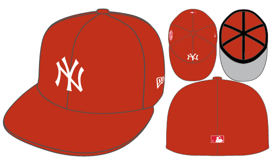 New Era New York Yankees Fitted Grey Bottom 