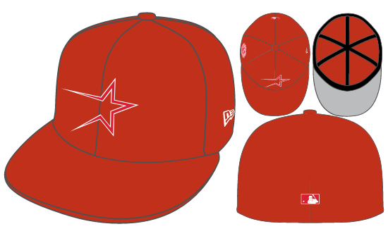 New Era Houston Astros Fitted Grey Bottom