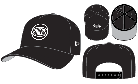 New Era New York Knicks A-Frame Snapback Gray Bottom 
