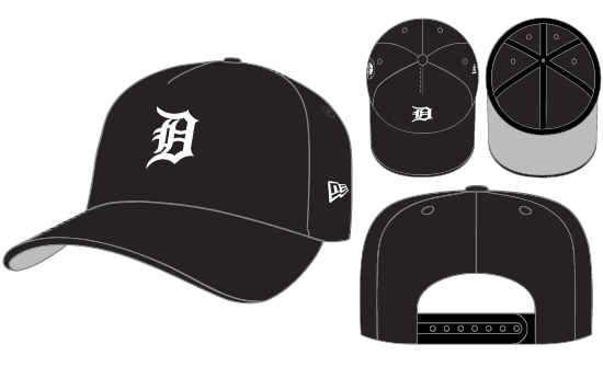New Era Detroit Tigers A-Frame Snapback Gray Bottom 