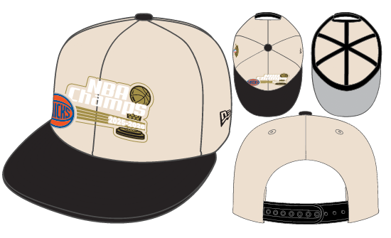 New Era New York Knicks NBA Champs A-Frame Snapback 