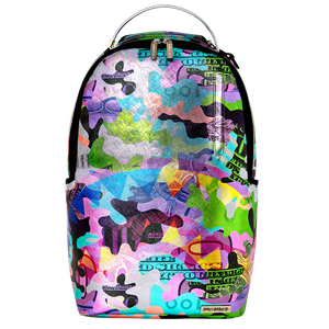 Sprayground Neon Camo Money DLXSV Backpack "Neon"
