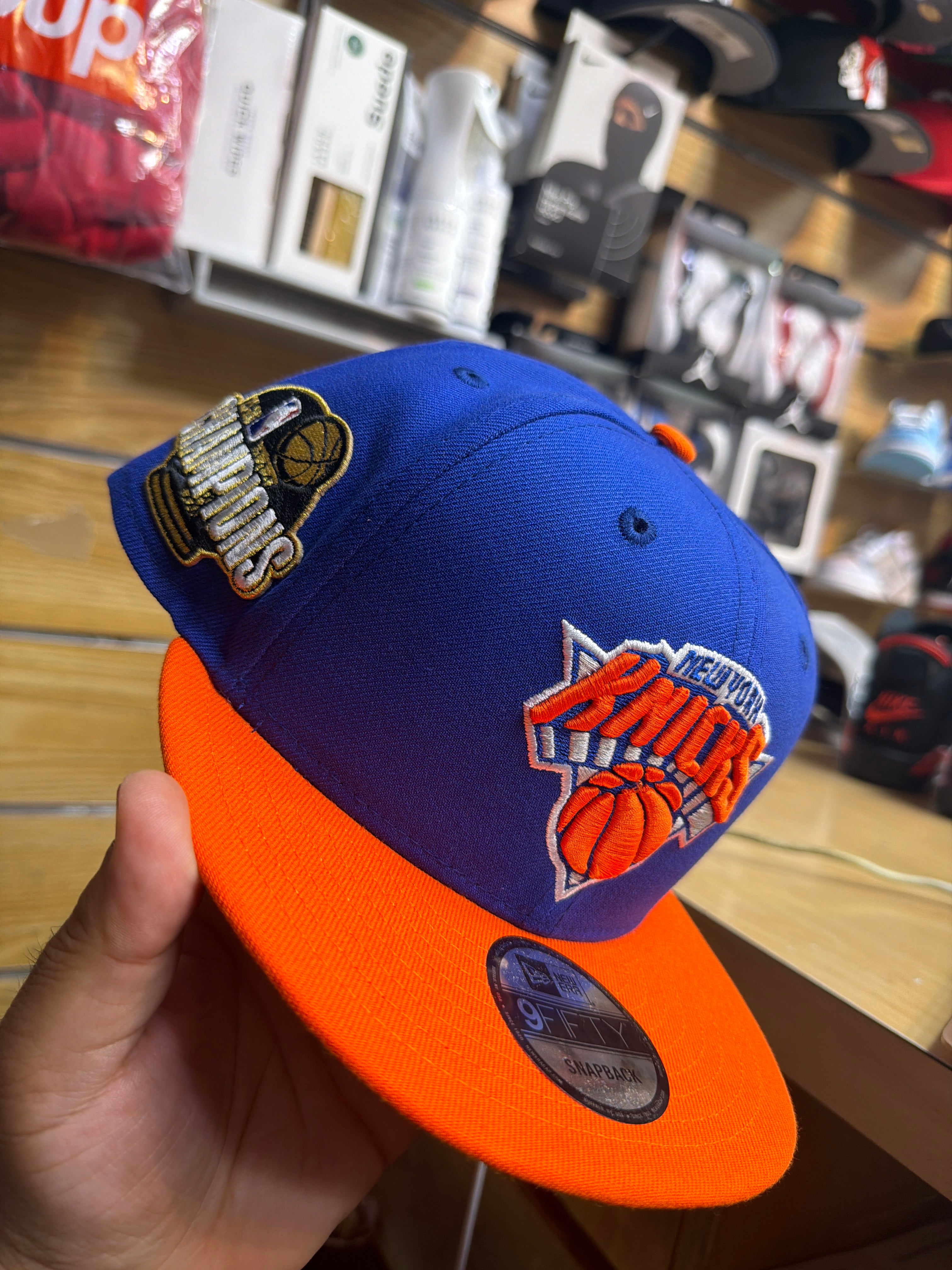 New Era Snapback 2025-2026 Champions New York Knicks 9Fifty Hat 