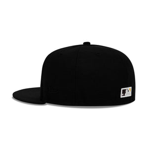 New Era L.A. Anaheim Angels Fitted Grey Bottom "Black Burgundy" (1989 All Star Game Embroidery)