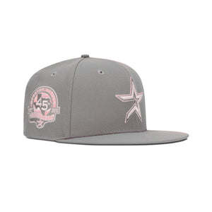 New Era Houston Astros Fitted Pink Bottom "Grey Pink" (45Th Anniversary Embroidery)