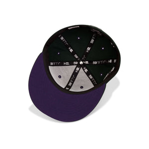 New Era Milwaukee Brewers Fitted Purple Bottom "Dark Green Purple" (2002 All Star Game Embroidery)