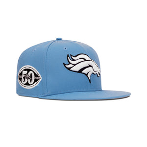 New Era Denver Broncos Fitted Grey Bottom "Sky White" (50th Anniversary Embroidery)