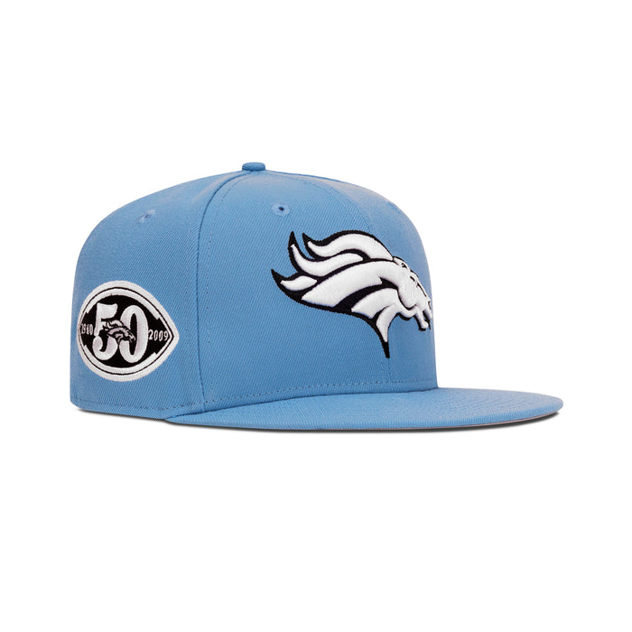 New Era Denver Broncos Fitted Grey Bottom "Sky White" (50th Anniversary Embroidery)