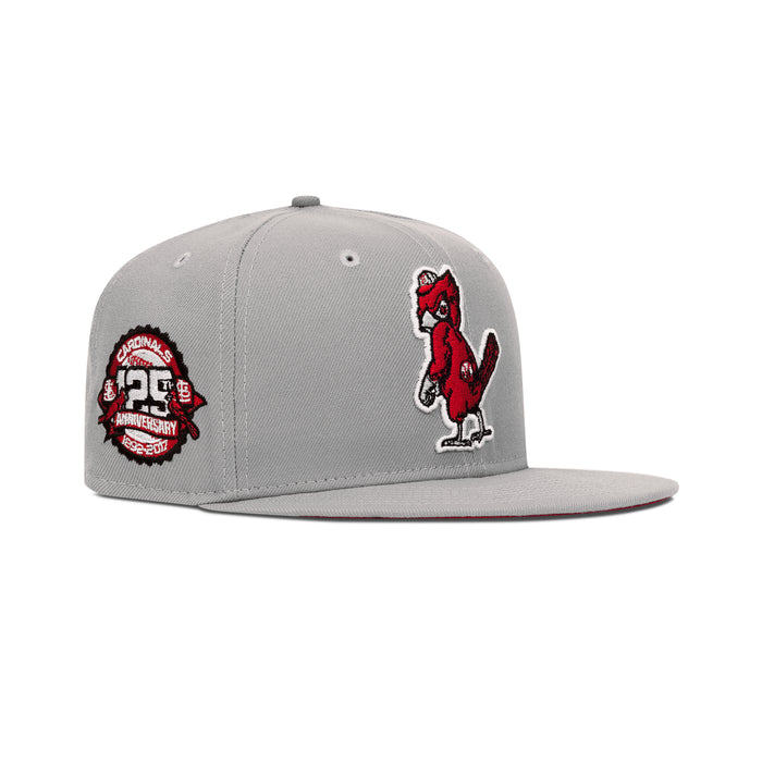 New Era St. Louis Cardinals Fitted Red Bottom "Light Grey Red" (125th Anniversary Embroidery)