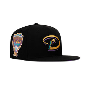 New Era Arizona Diamondbacks Fitted Purple Bottom "Black Gold Purple" (1998 Inaugural Season Embroidery)