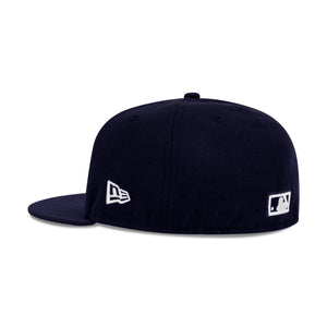 New Era Los Angeles Dodgers Fitted Grey Bottom "Navy Black" (50th Anniversary Embroidery)