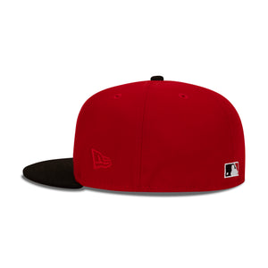 New Era Montreal Expos Fitted Grey Bottom "Red Black" (Olympic Stadium Embroidery)