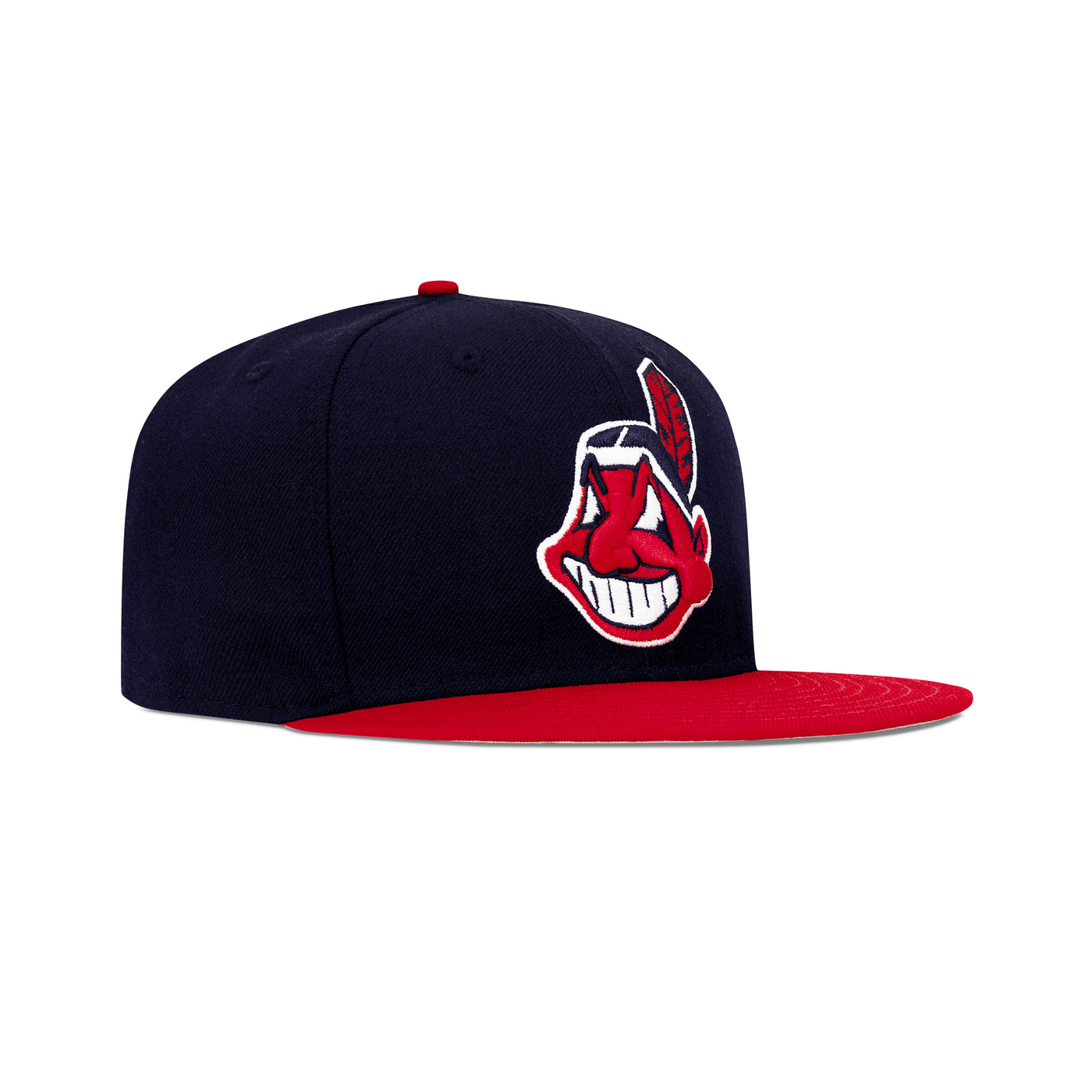 New Era Cleveland Indians Fitted Grey Bottom Navy Red (1997 World Se –  FCS Sneakers