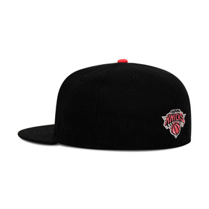 New Era New York Knicks Fitted Grey Bottom "Black Infrared" (2X World Champs Embroidery)