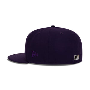 New Era Florida Marlins Fitted Grey Bottom "Purple White" (10th Anniversary Embroidery)