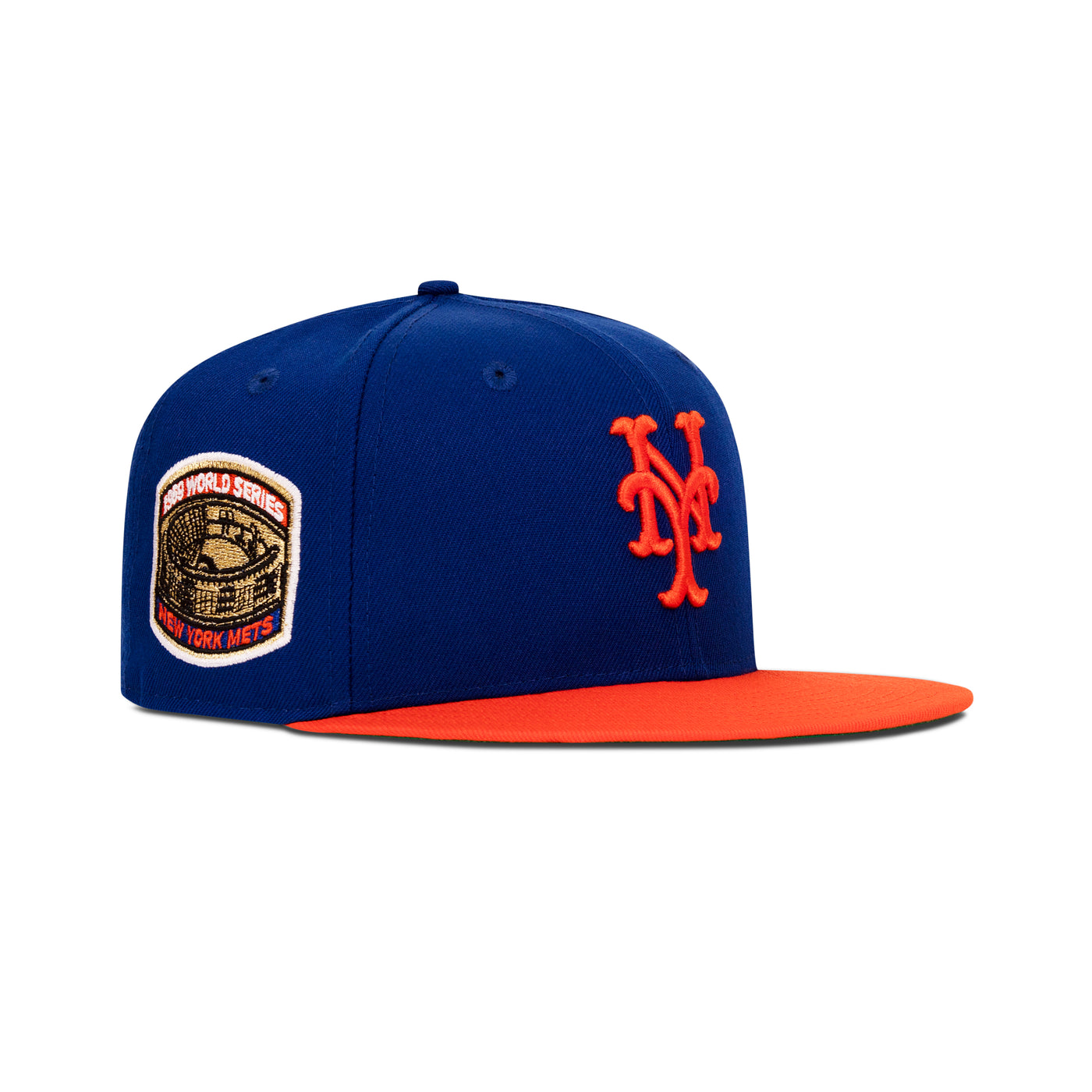 New Era New York Mets Fitted Green Bottom Royal Blue Orange