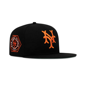 New Era New York Giants Fitted Green Bottom "Black Orange" (1951 New York Giants Embroidery)