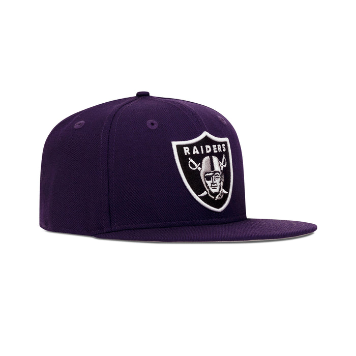 New Era Oakland Raiders Fitted Grey Bottom "Purple Black"