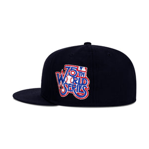New Era New York Yankees Fitted Green Bottom "Navy Blue" (75th World Series Embroidery)