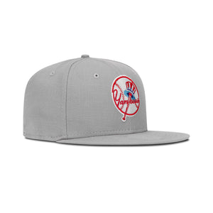 New Era New York Yankees Fitted Grey Bottom "Grey Red"