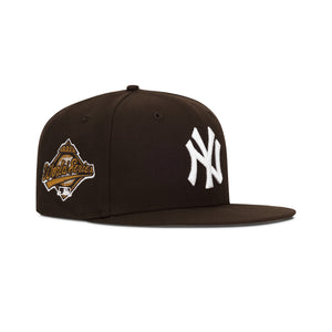 New Era New York Yankees Fitted Grey Bottom "Brown White" (1996 World Series Embroidery)