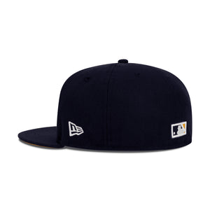 New Era New York Yankees Fitted Yellow Bottom "Navy Blue" (1999 World Series Embroidery)