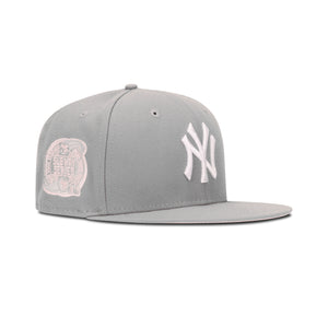 New Era New York Yankees Fitted Pink Bottom "Grey White" (2000 Subway Series Embroidery)