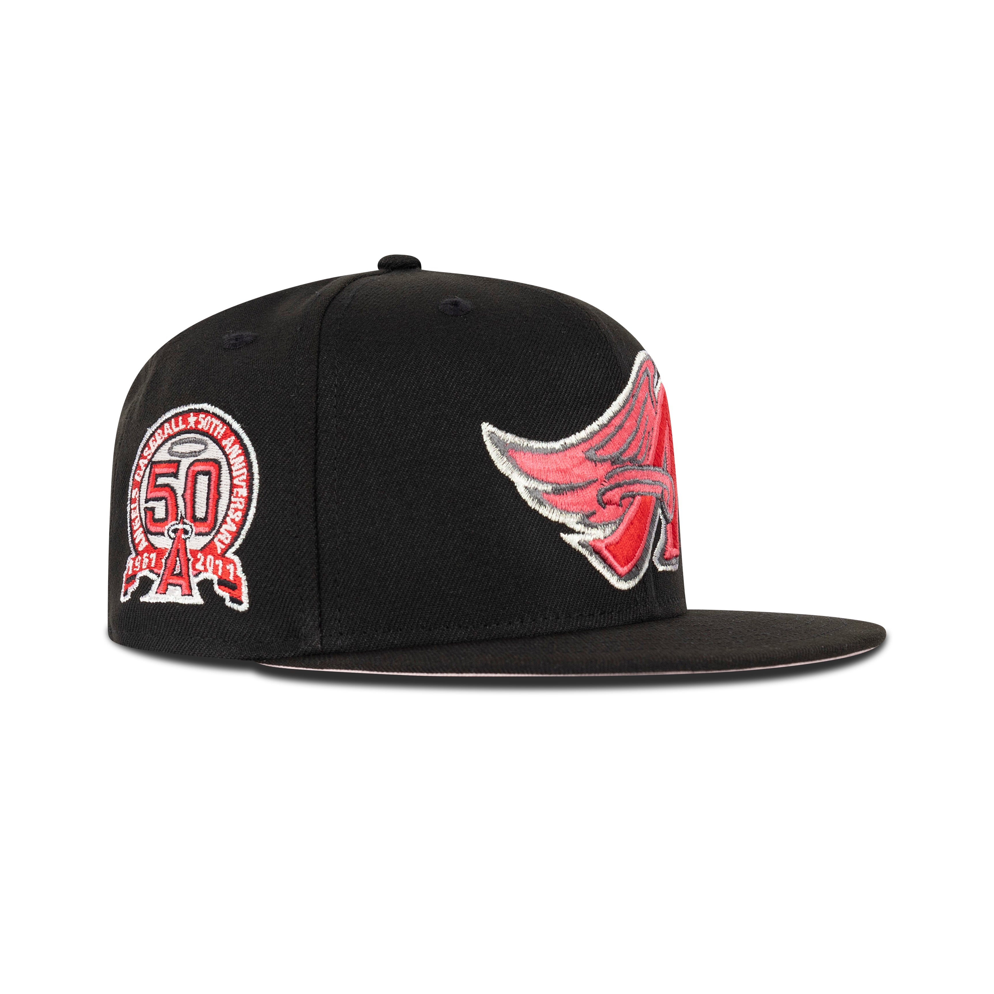 New Era L.A. Anaheim Angels Fitted Pink Bottom 