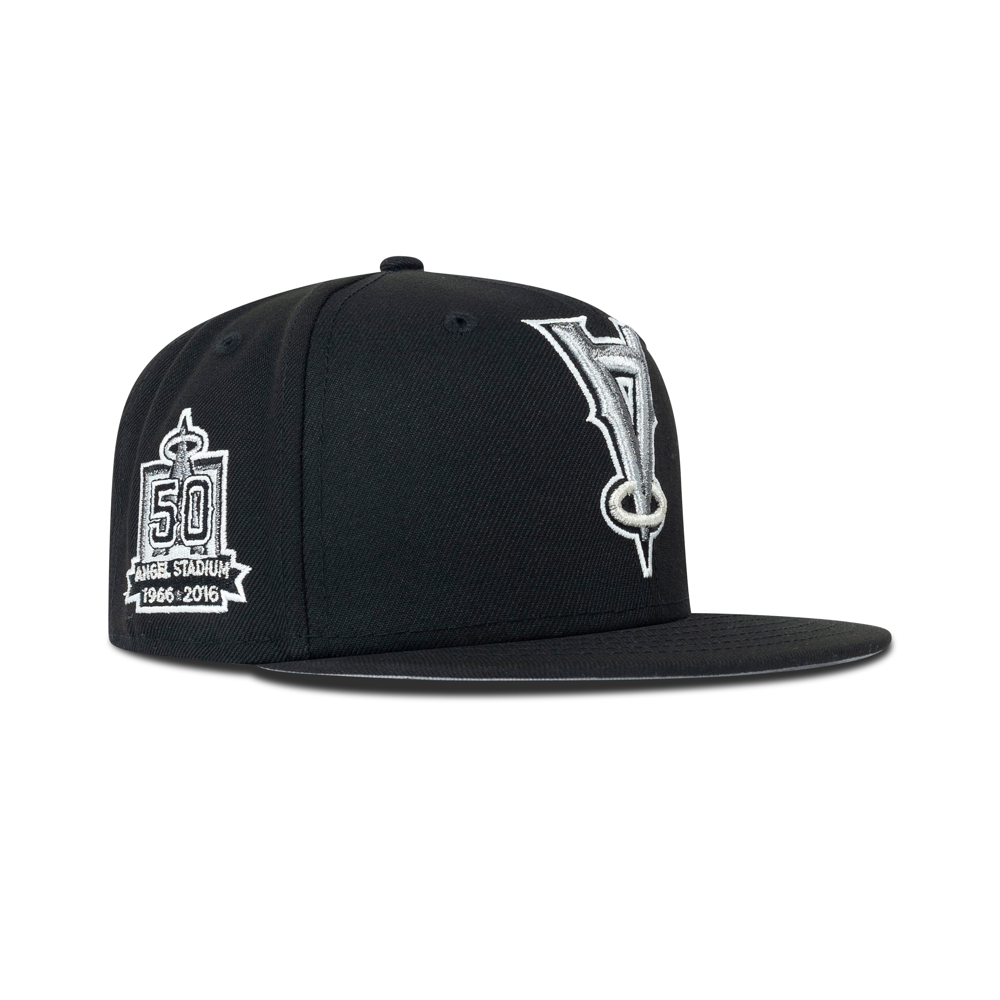 New Era L.A. Anaheim Angels Upside Down Logo Fitted Grey Bottom 