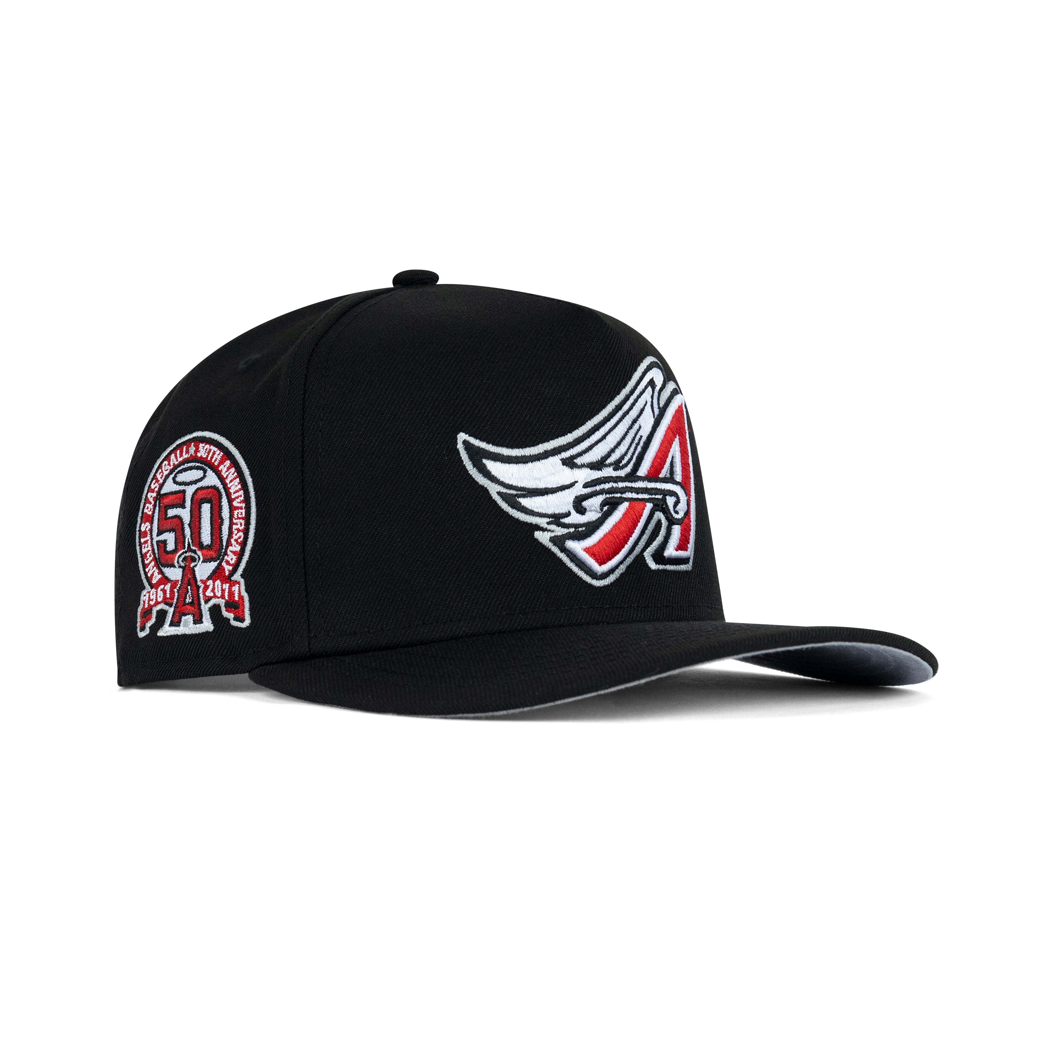 New Era L.A. Anaheim Angels A-Frame Snapback Grey Bottom 