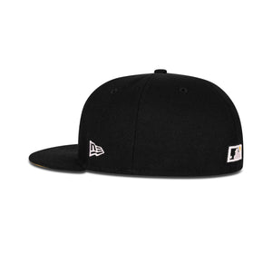 New Era L.A. Anaheim Angels Fitted Yellow Bottom "Black Yellow" (40th Season Embroidery)