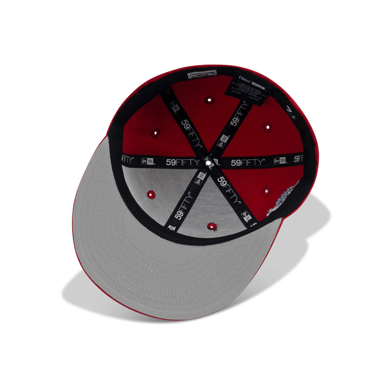 New Era L.A. Anaheim Angels Upside Down Logo Fitted Grey Bottom 