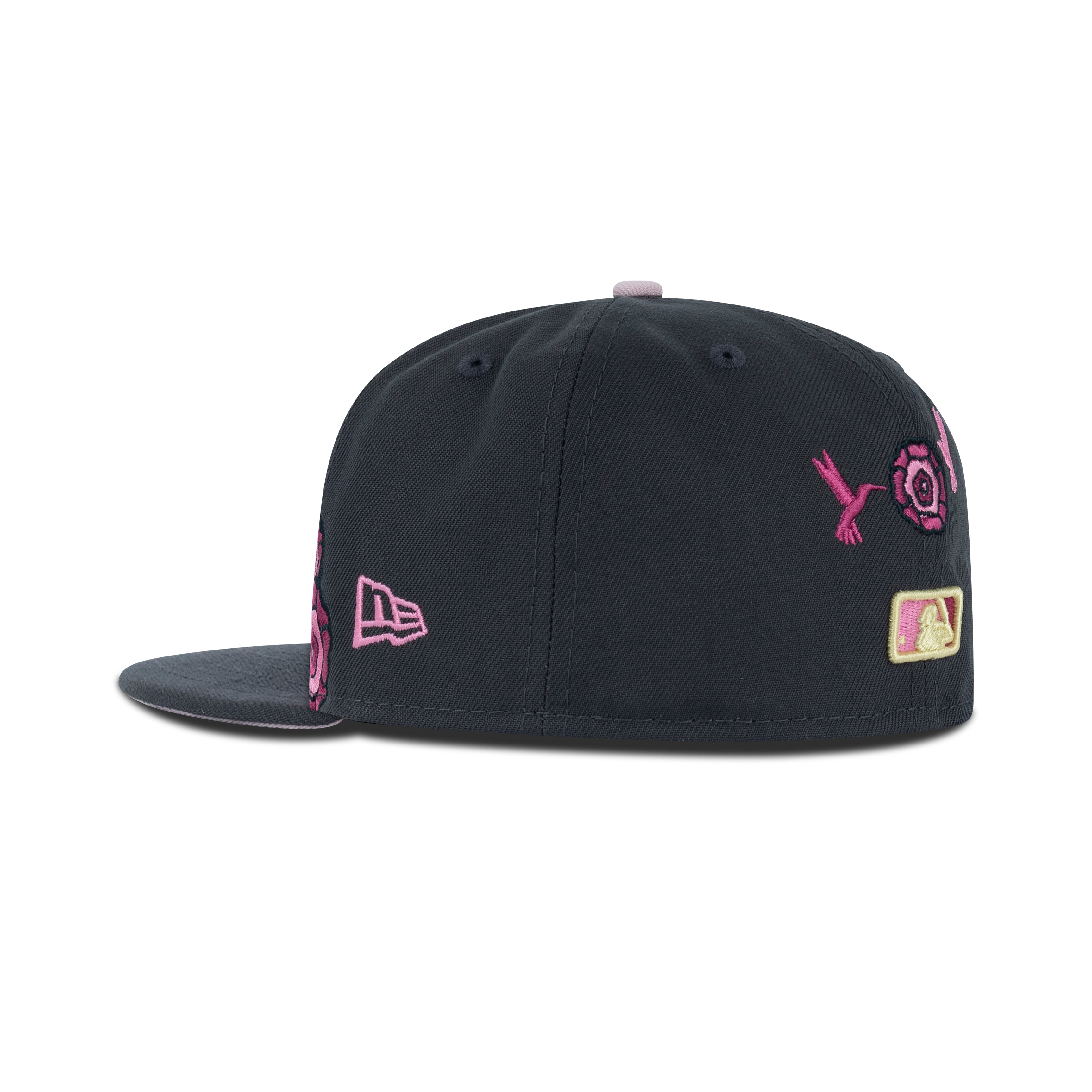 New Era L.A. Anaheim Angels Dia De Muertos Fitted Pink Bottom 