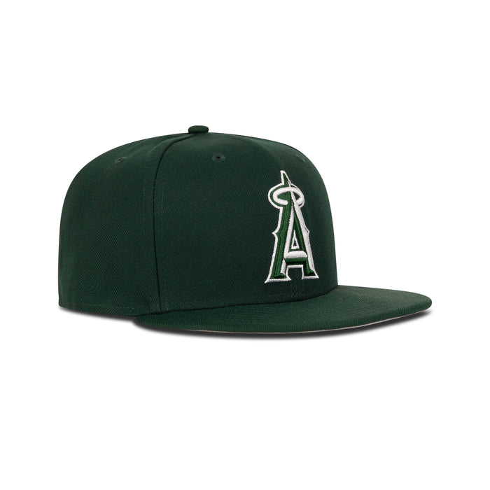 New Era L.A. Anaheim Angels Fitted Grey Bottom "Money Green"