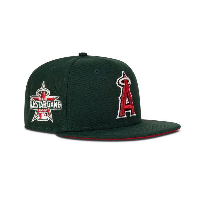 New Era L.A. Anaheim Angels Fitted Red Bottom "Green Red Silver" (2010 All Star Game Embroidery)