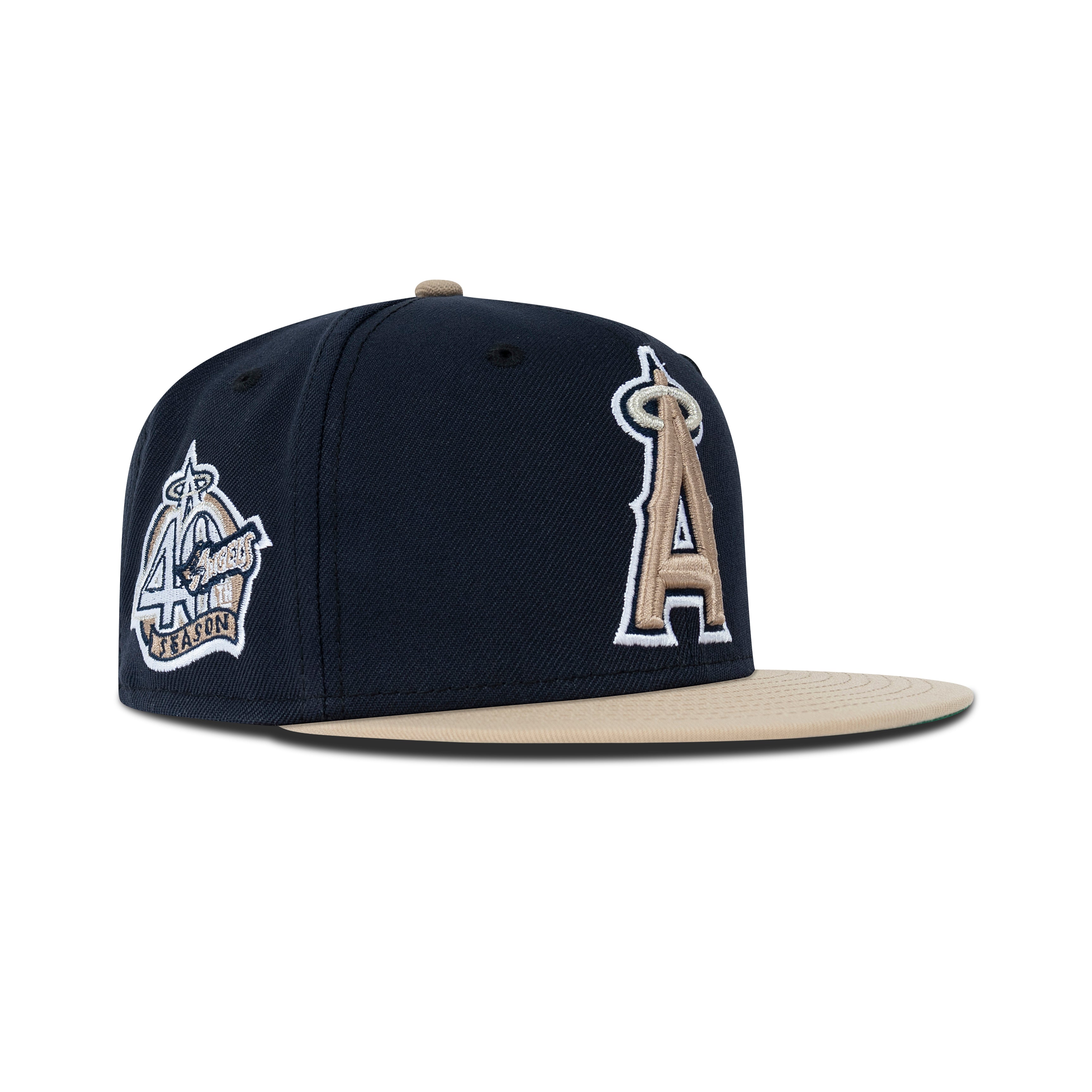 New Era L.A. Anaheim Angels Fitted Green Bottom 