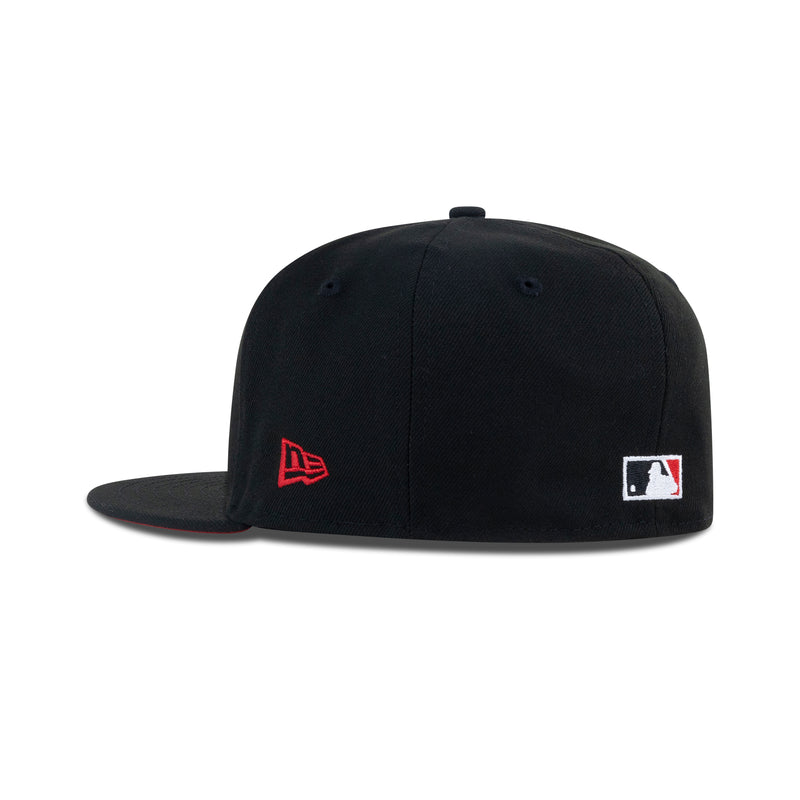 New Era L.A. Anaheim Angels Upside Down Logo Fitted Front Door Red Bottom 