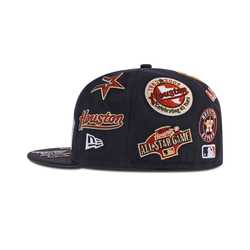 New Era Houston Astros Fitted Grey Bottom 