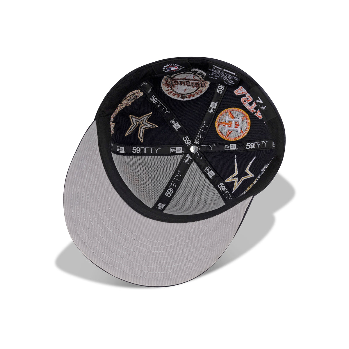 New Era Houston Astros Fitted Grey Bottom 