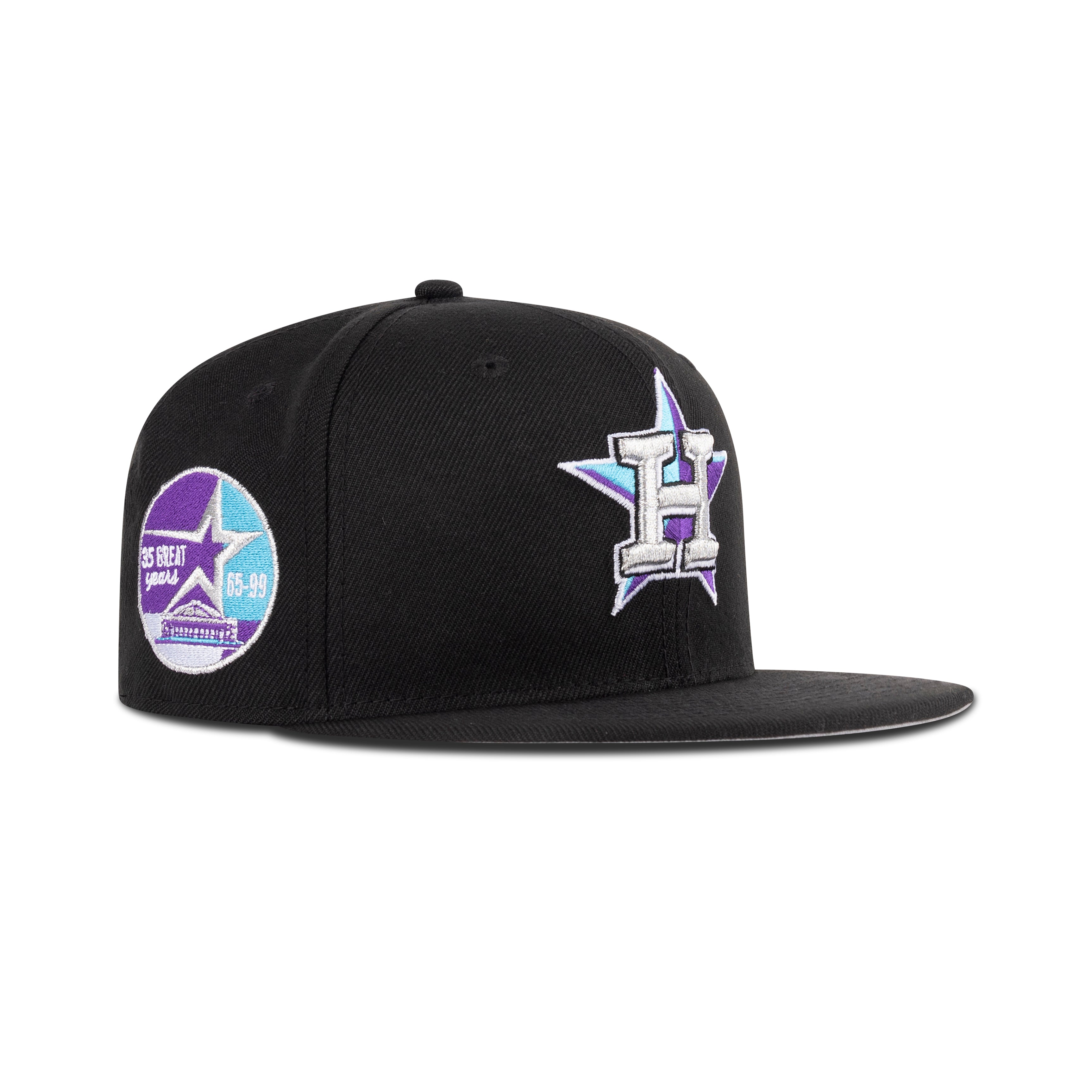 New Era Houston Astros Fitted Grey Bottom 