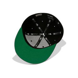 New Era Houston Astros Fitted Green Bottom "Black White" (40th Anniversary Embroidery)
