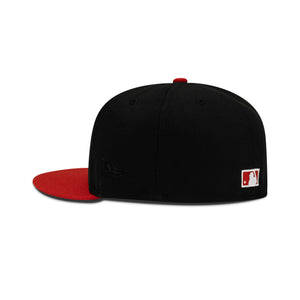 New Era Houston Astros Fitted Grey Bottom "Black Red" (1962-2006 Houston Embroidery)