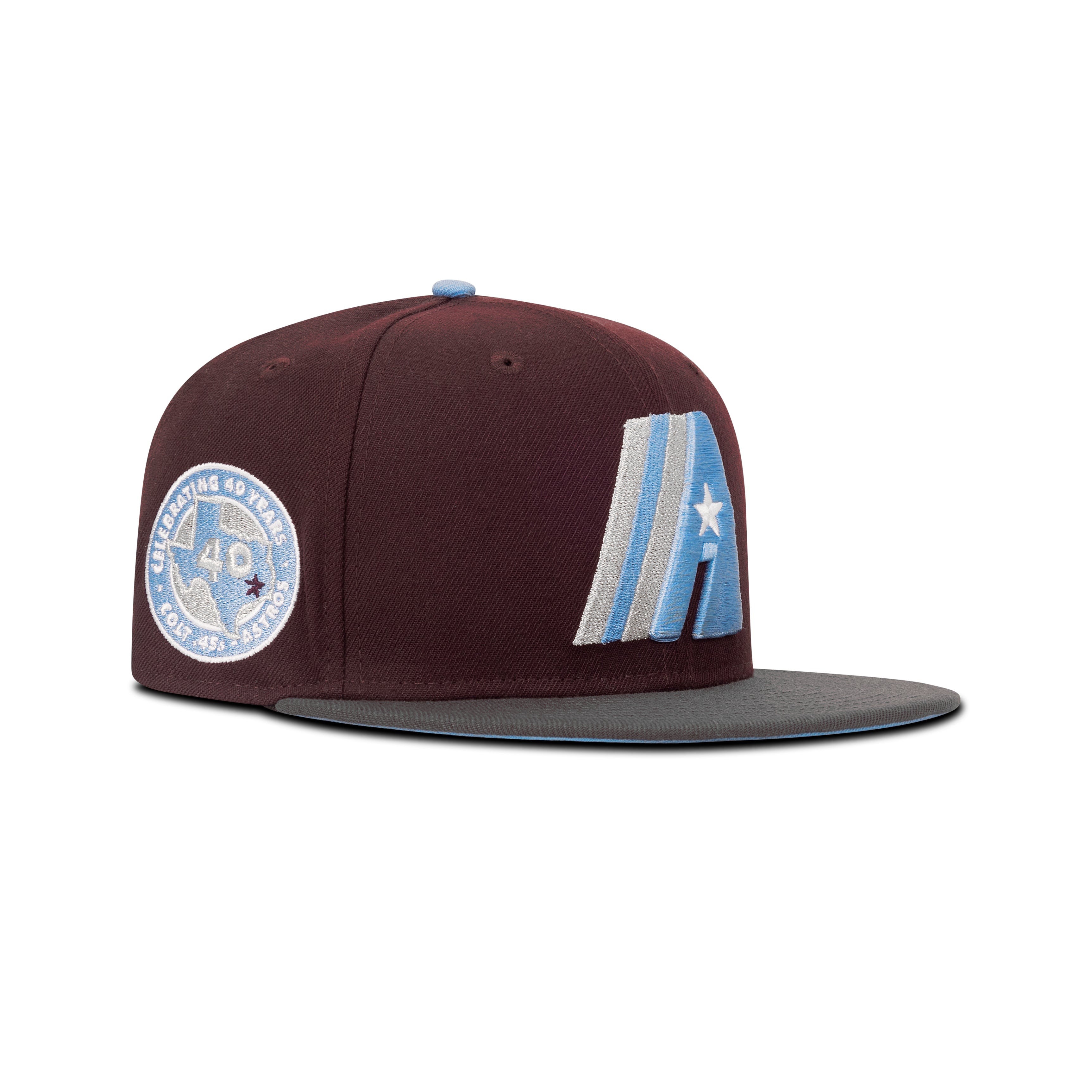 New Era Houston Astros Fitted Sky Bottom 