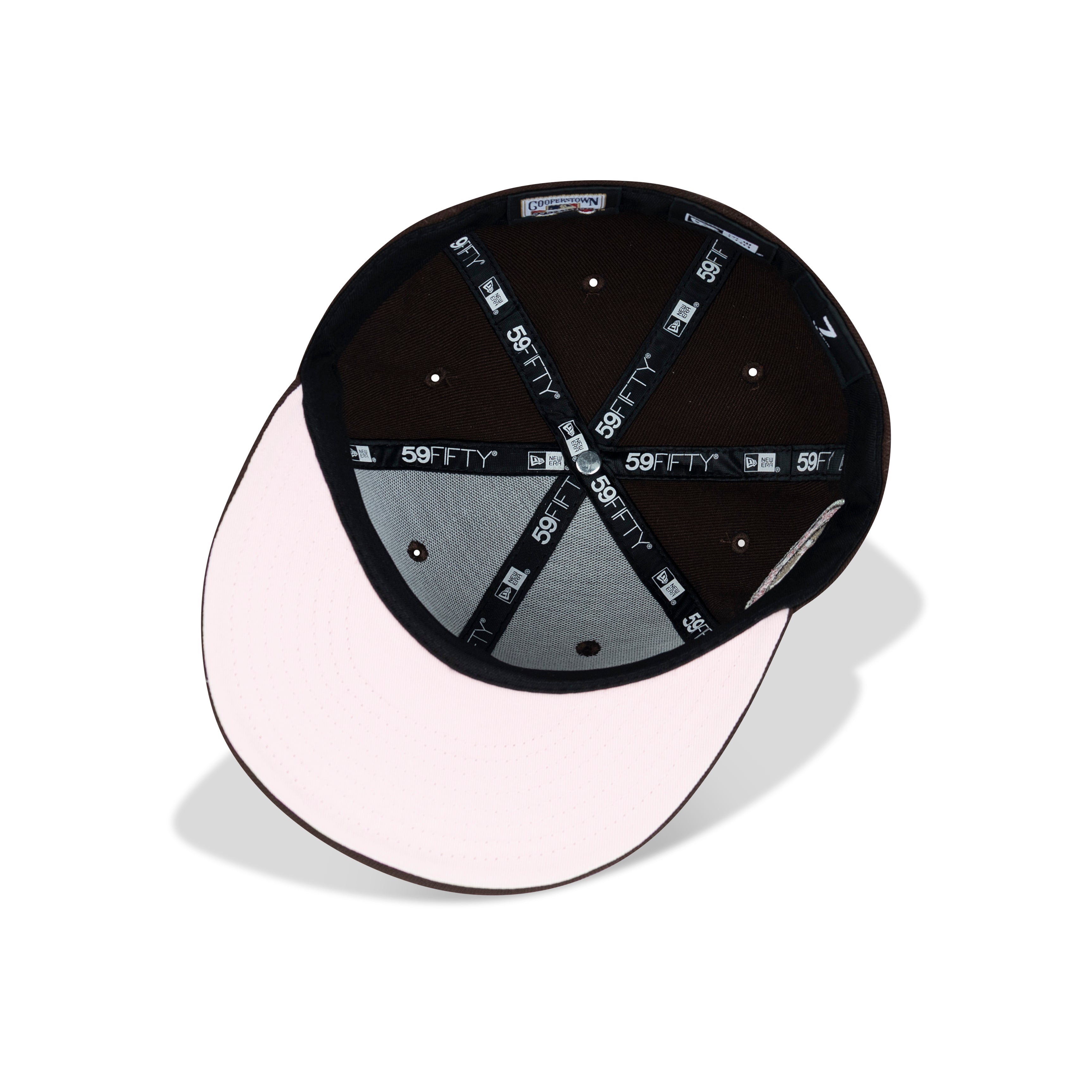 New Era Houston Astros H Logo Fitted Pink Bottom 