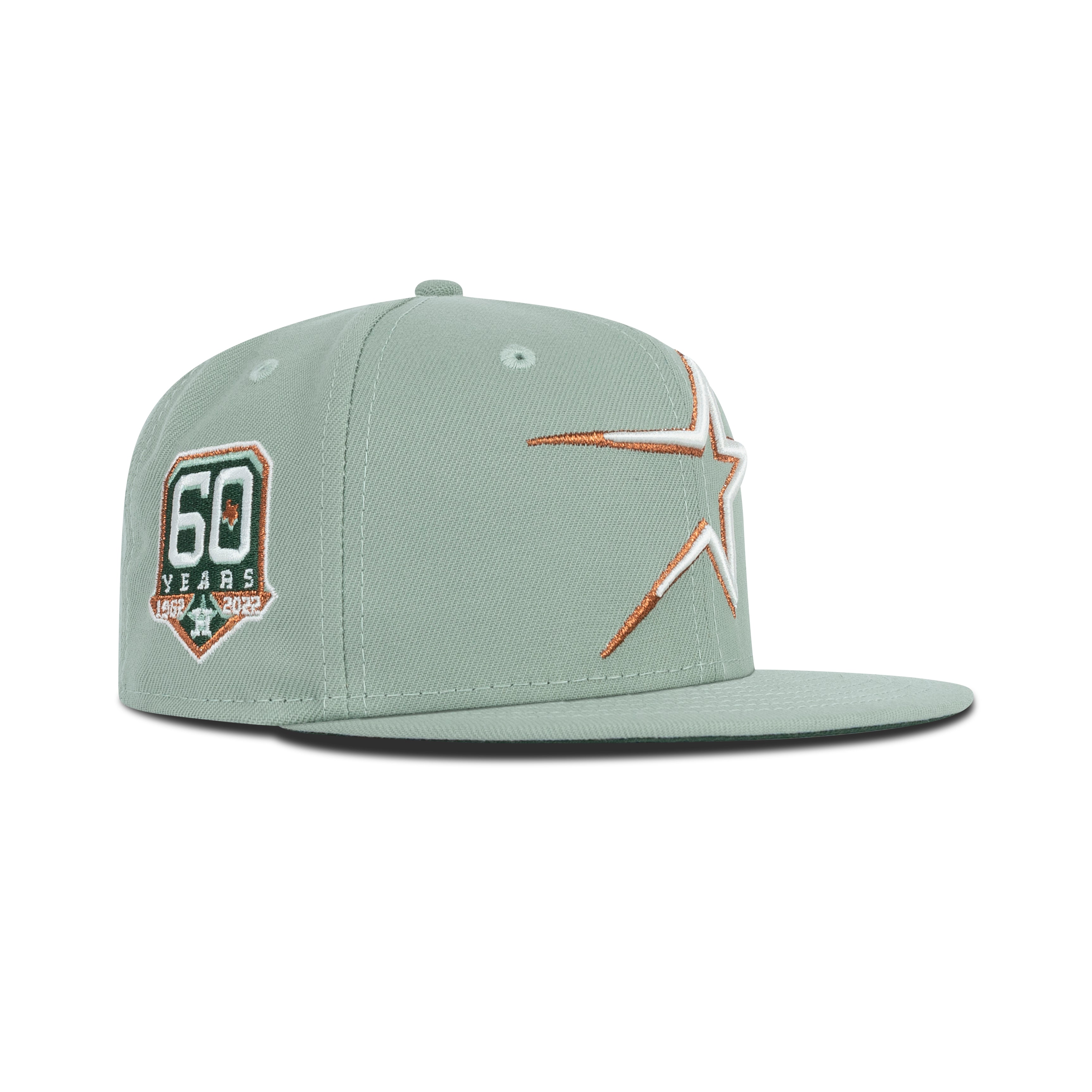 New Era Houston Astros Fitted Green Bottom 